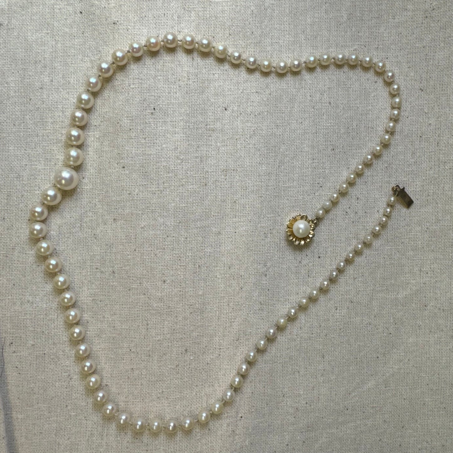14K gold Pearl necklace