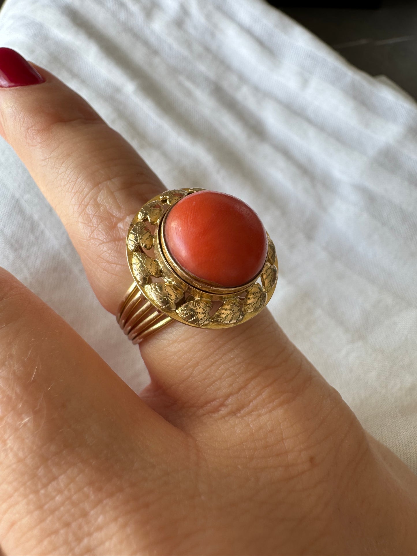 18K gold interchangeable ring — four rings in one