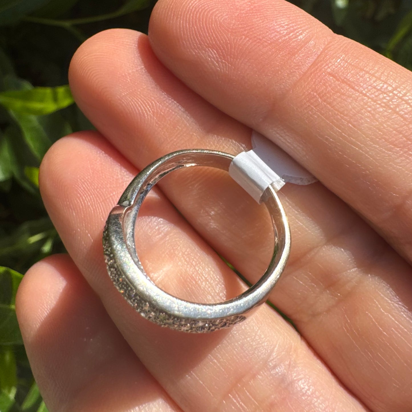 14K white gold ring set with Diamonds
