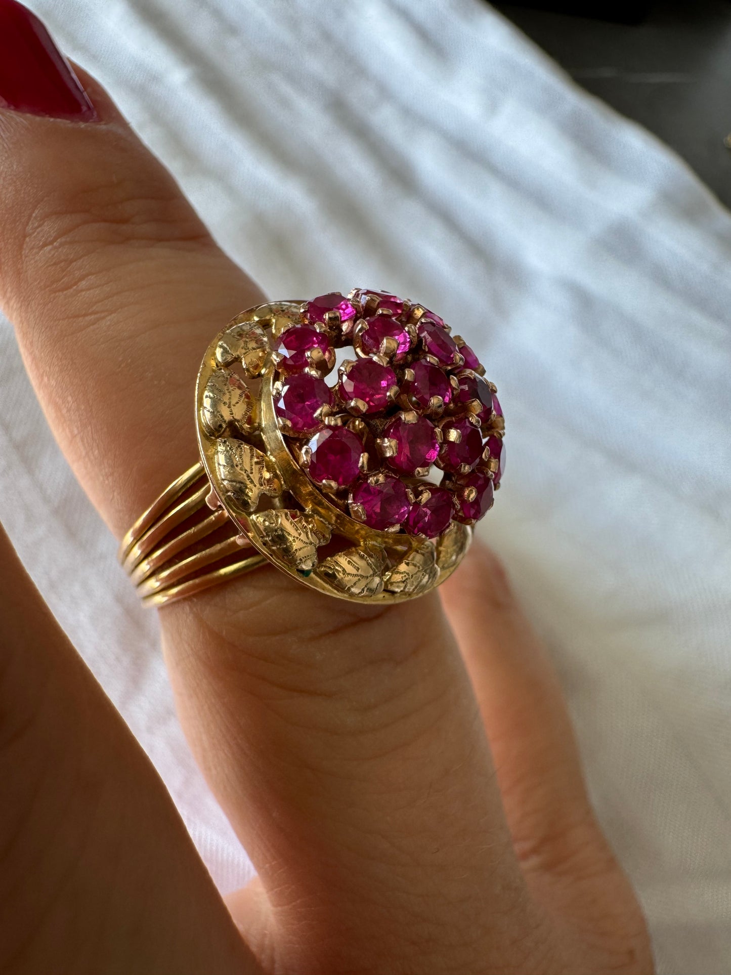 18K gold interchangeable ring — four rings in one