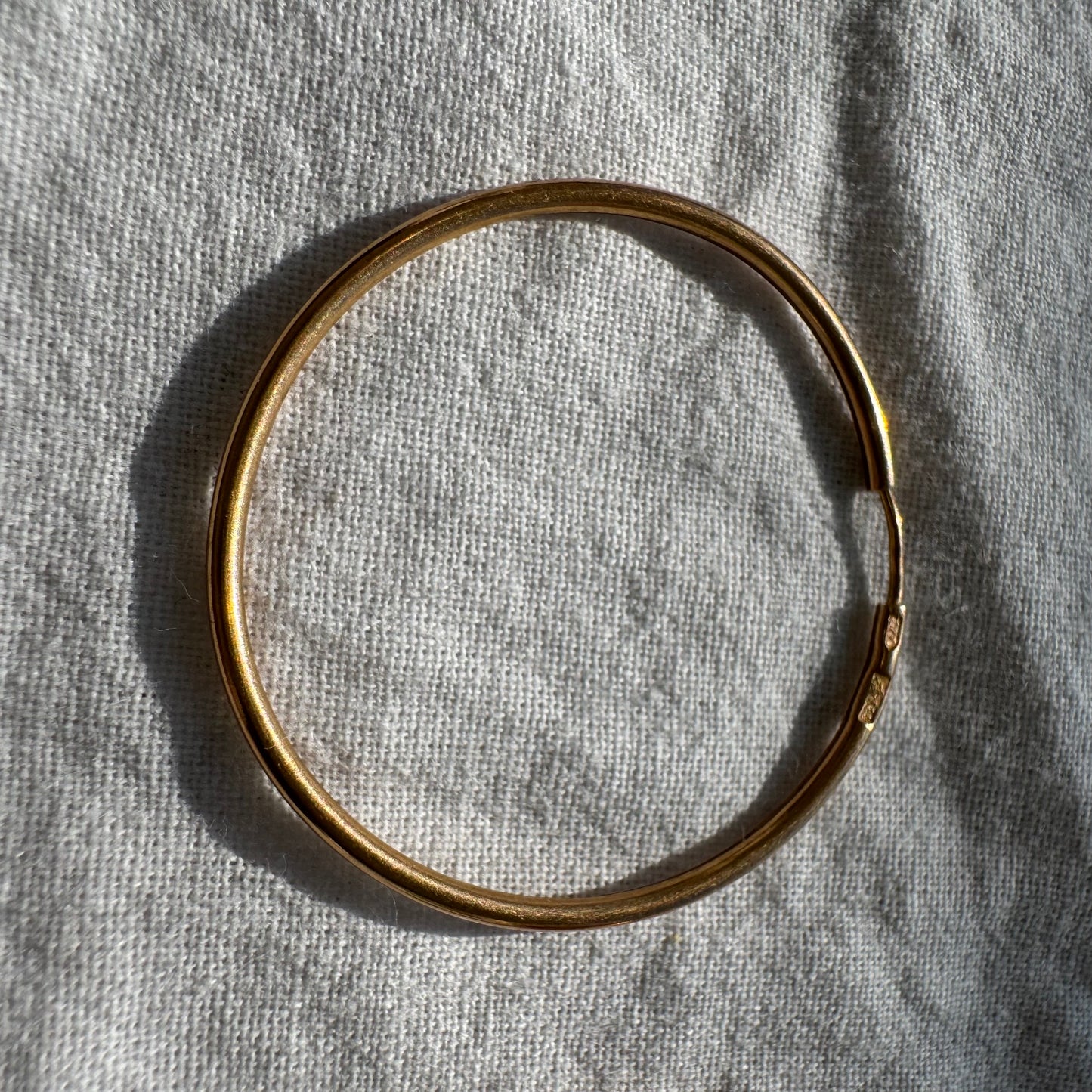 Classic 14K gold hoop earrings