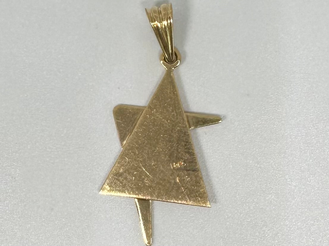 תליון זהב 14K "מגן דוד"