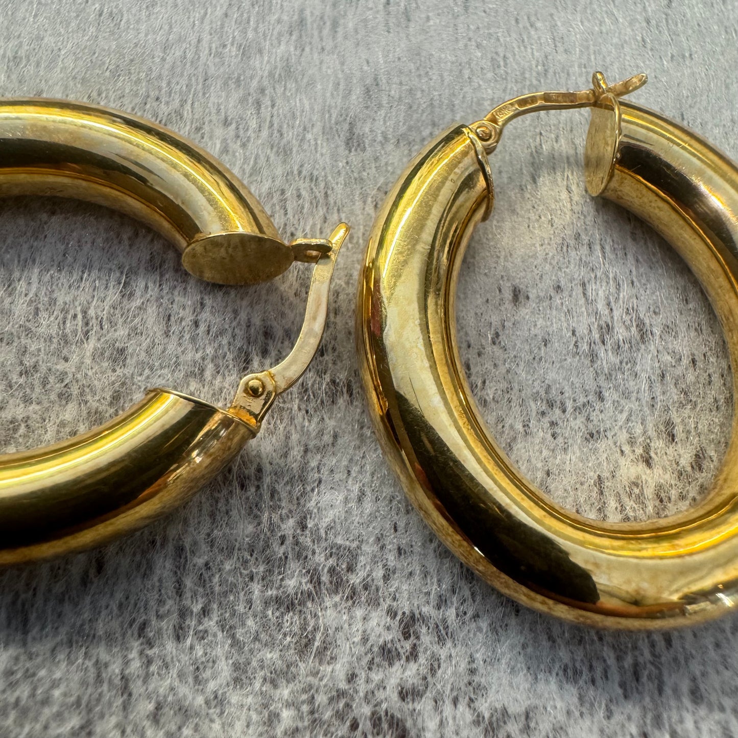 14K gold hoop earrings
