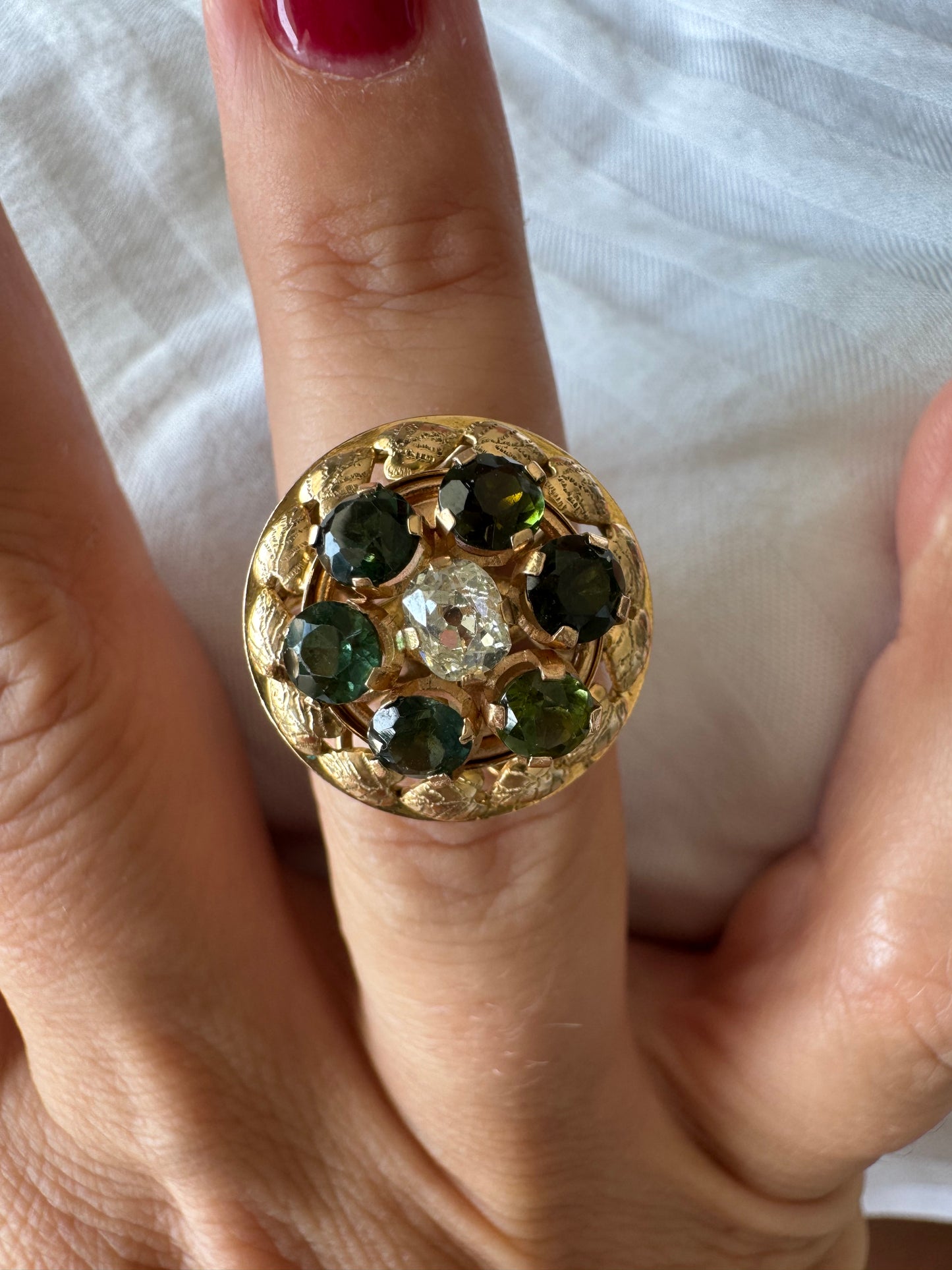 18K gold interchangeable ring — four rings in one