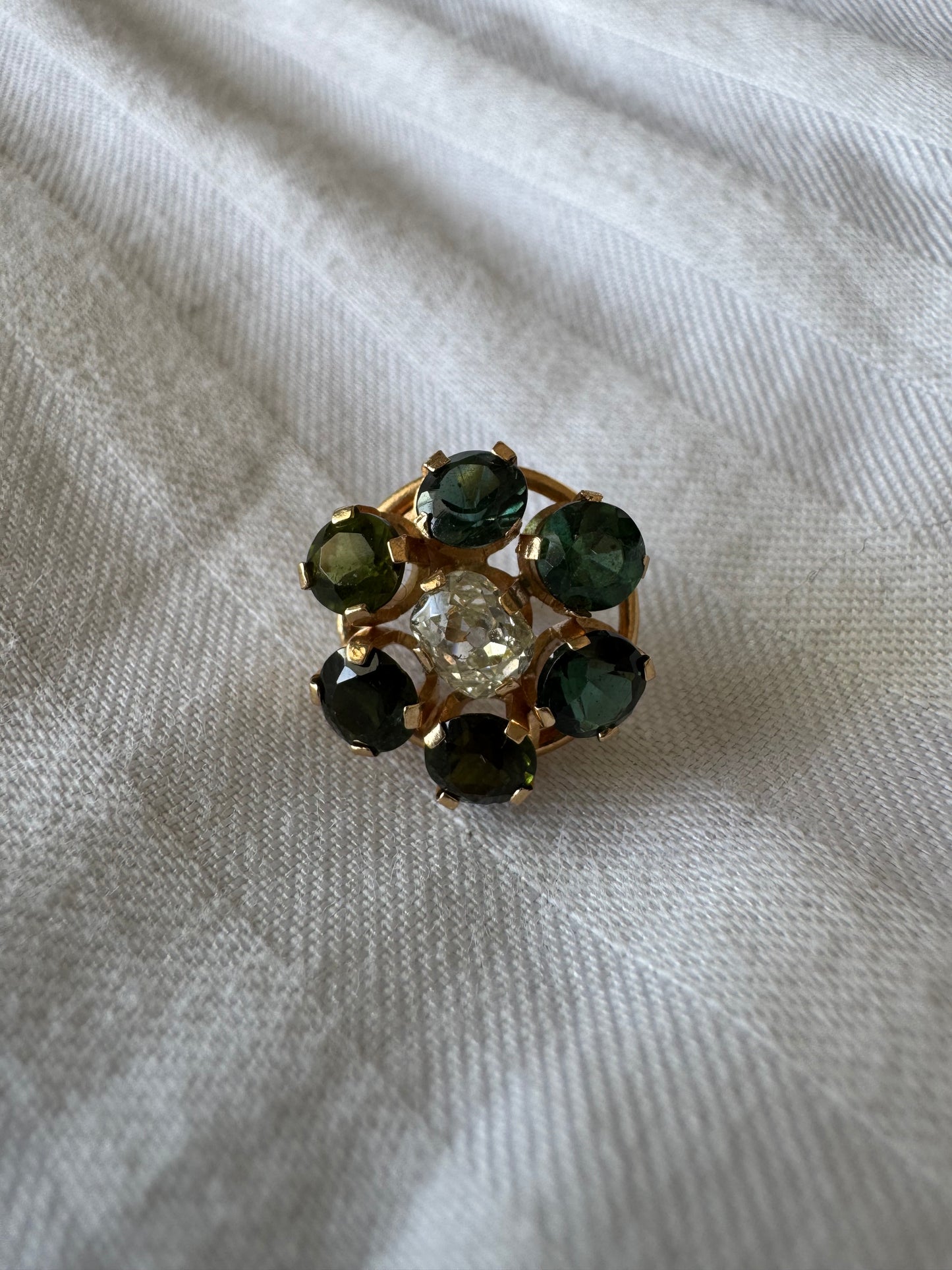 18K gold interchangeable ring — four rings in one