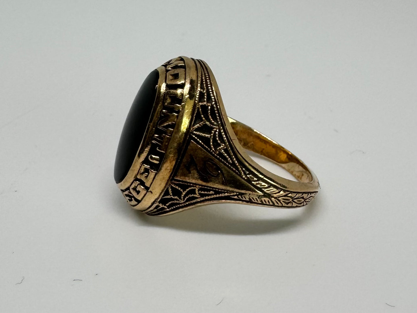 10K gold ring set with Onyx
