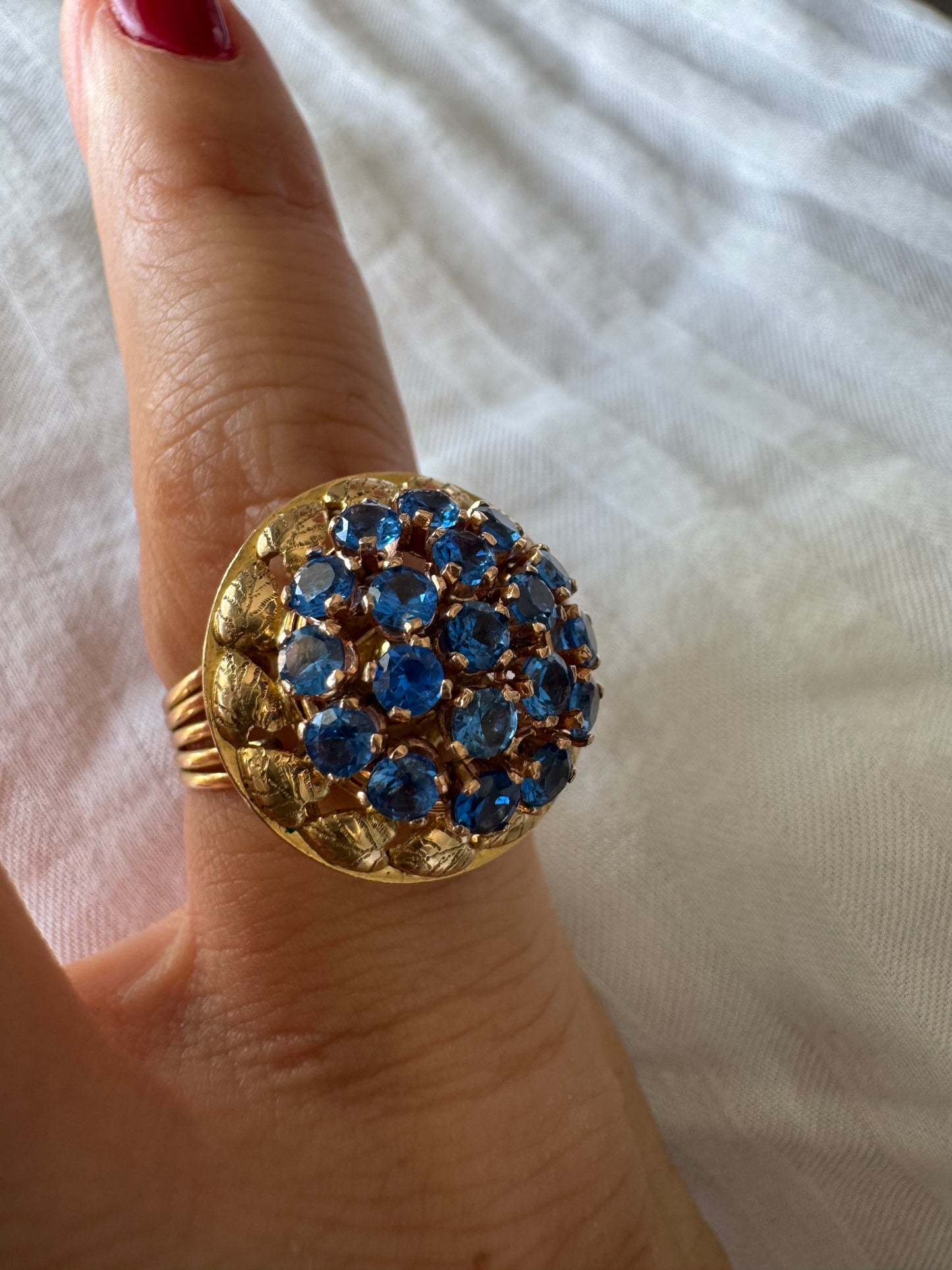 18K gold interchangeable ring — four rings in one