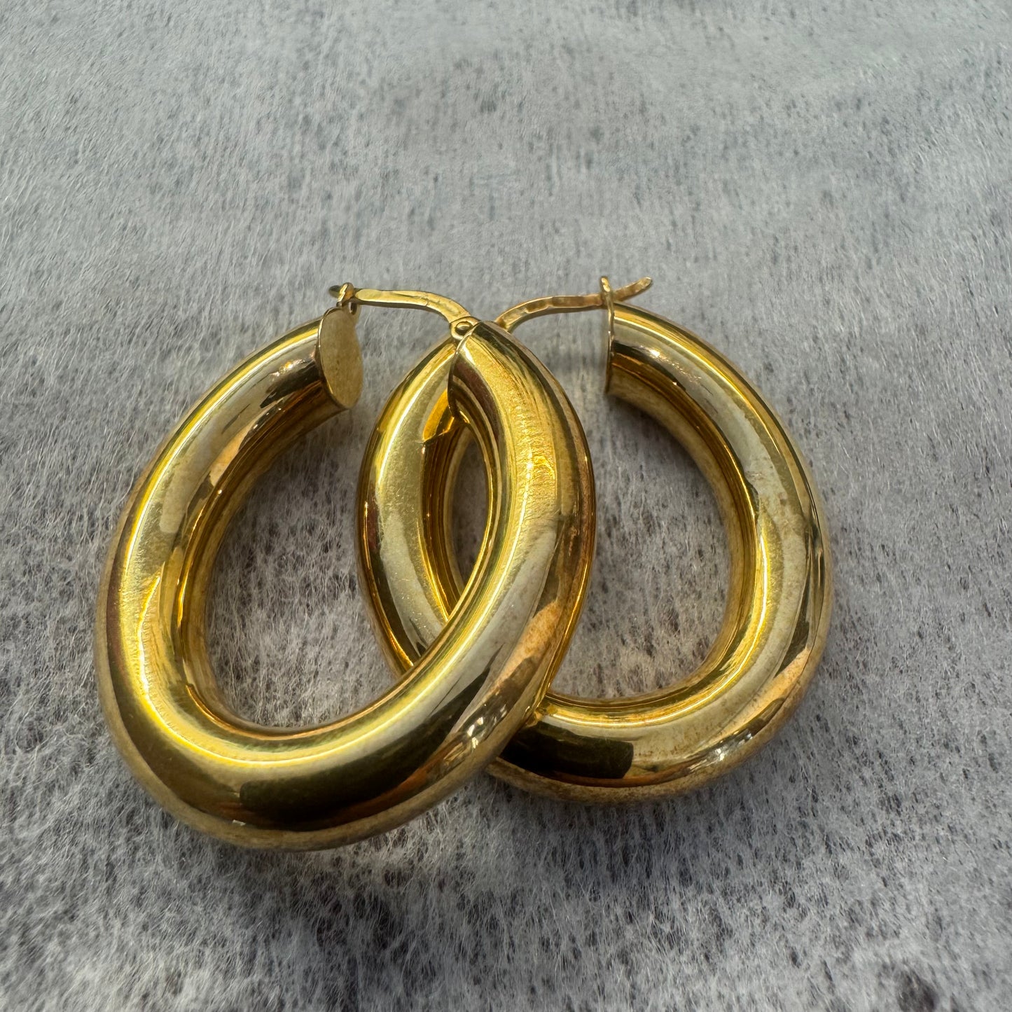 14K gold hoop earrings