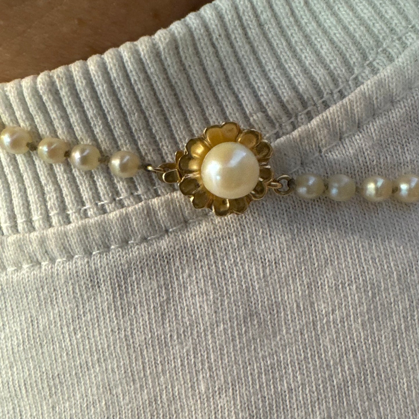14K gold Pearl necklace