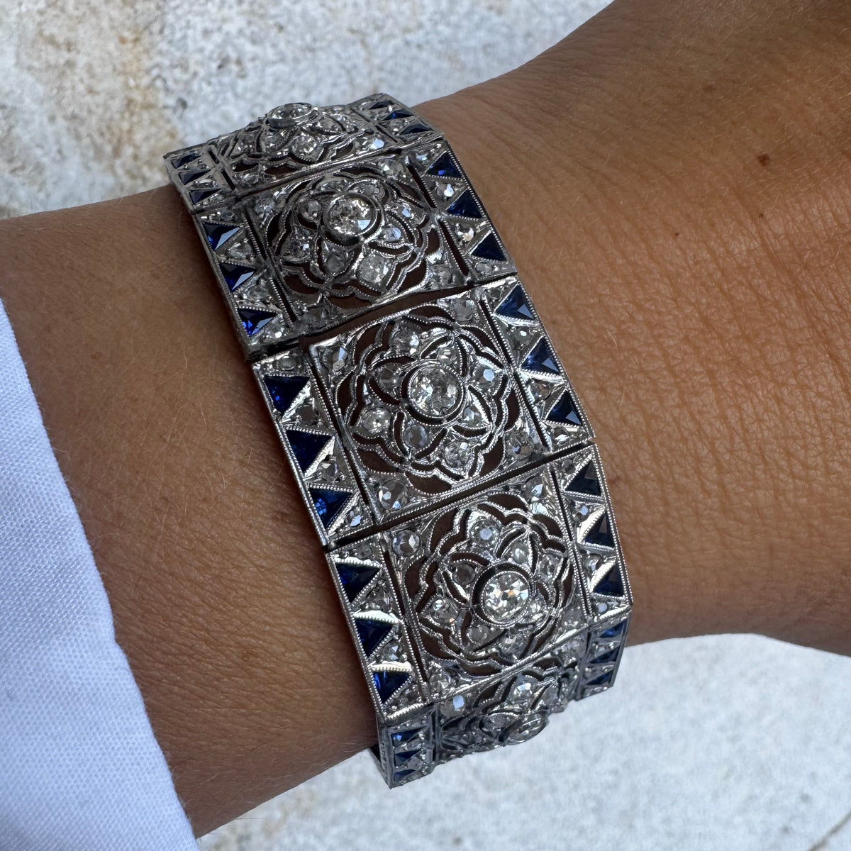 Diamond & Sapphire exceptional statement Bracelet