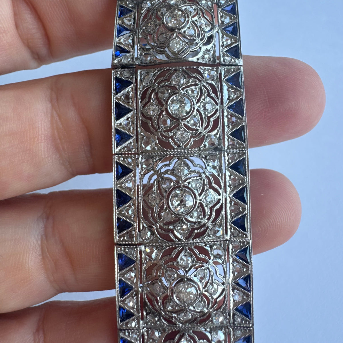 Diamond & Sapphire exceptional statement Bracelet