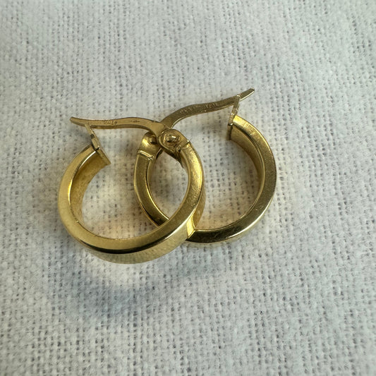 14K gold hoop earrings