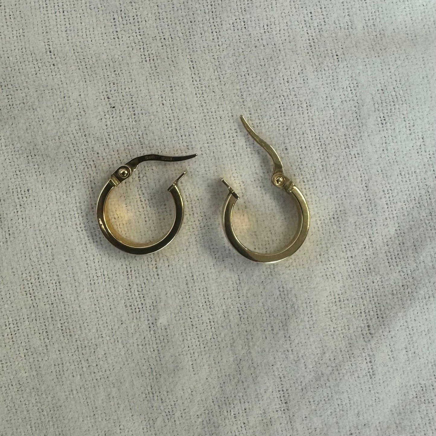 14K gold hoop earrings