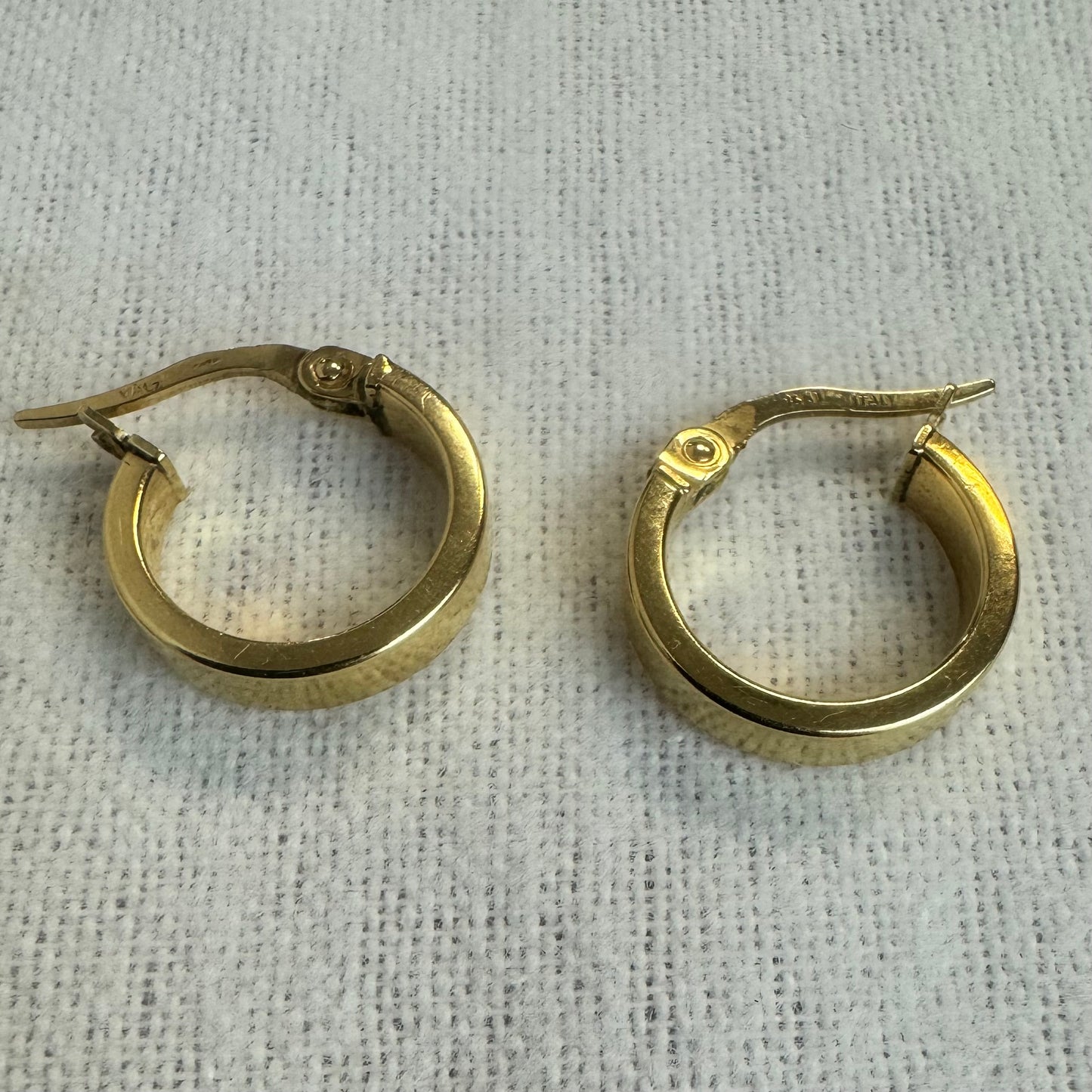 14K gold hoop earrings