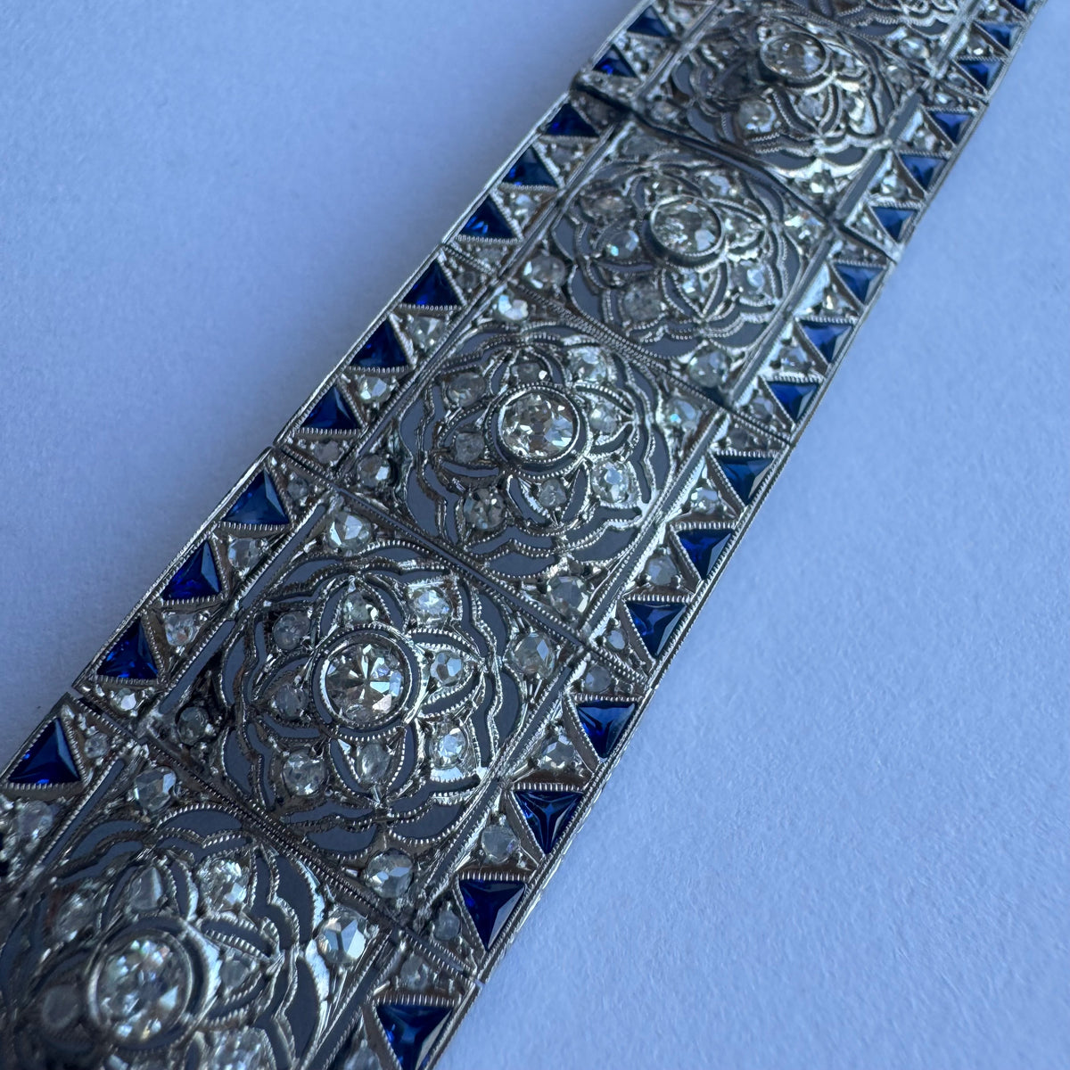 Diamond & Sapphire exceptional statement Bracelet