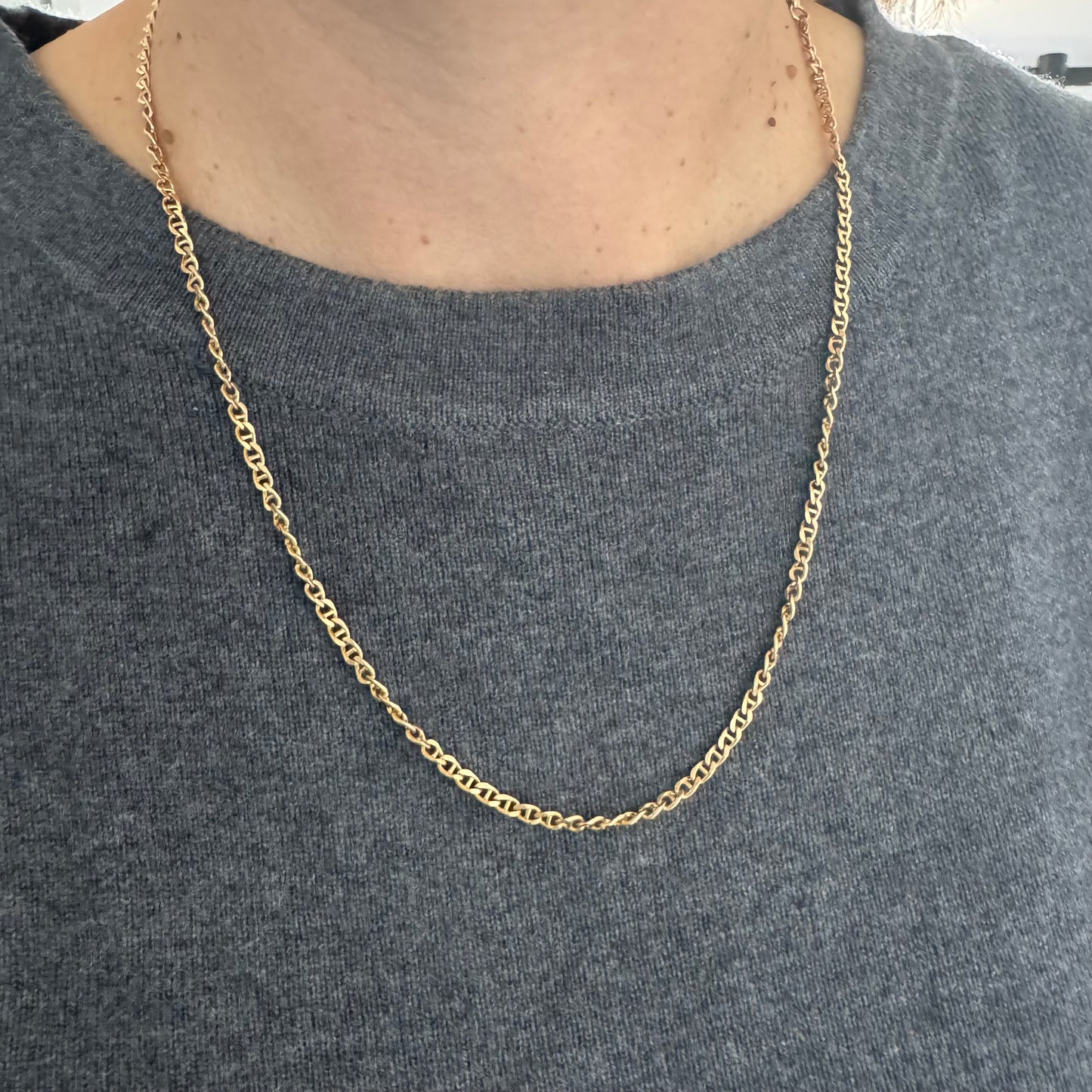 שרשרת זהב צהוב 14 קראט