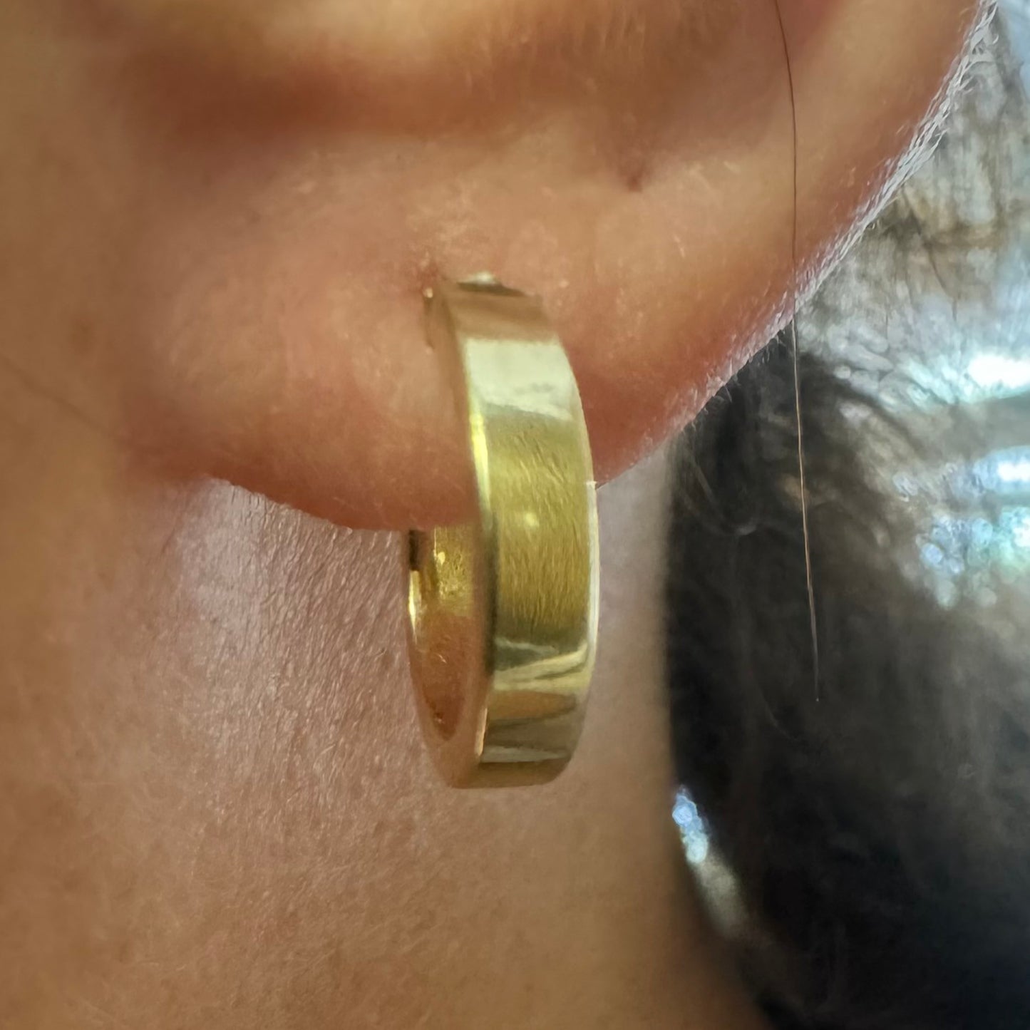 14K gold hoop earrings