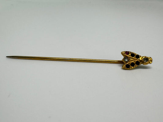 10K gold Bug Stick Pin