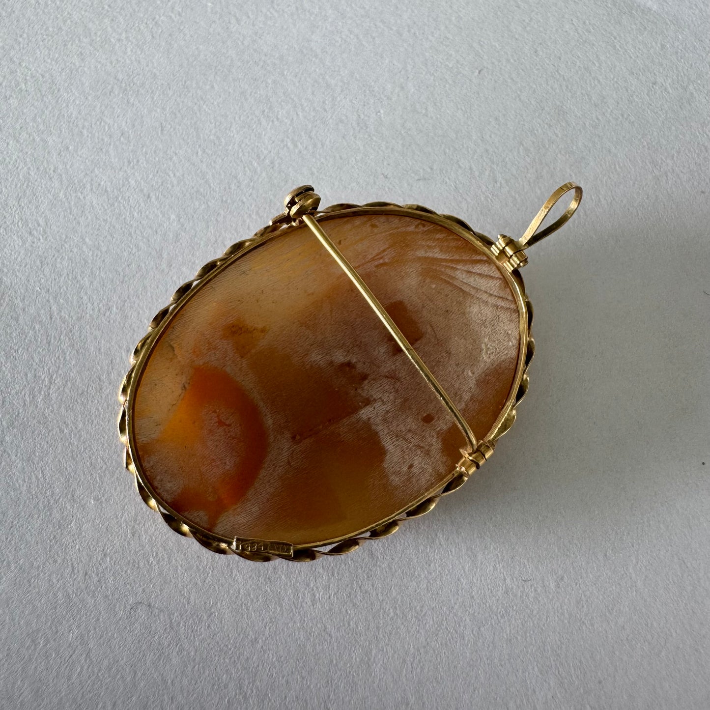 14K gold Cameo pendant & Brooch