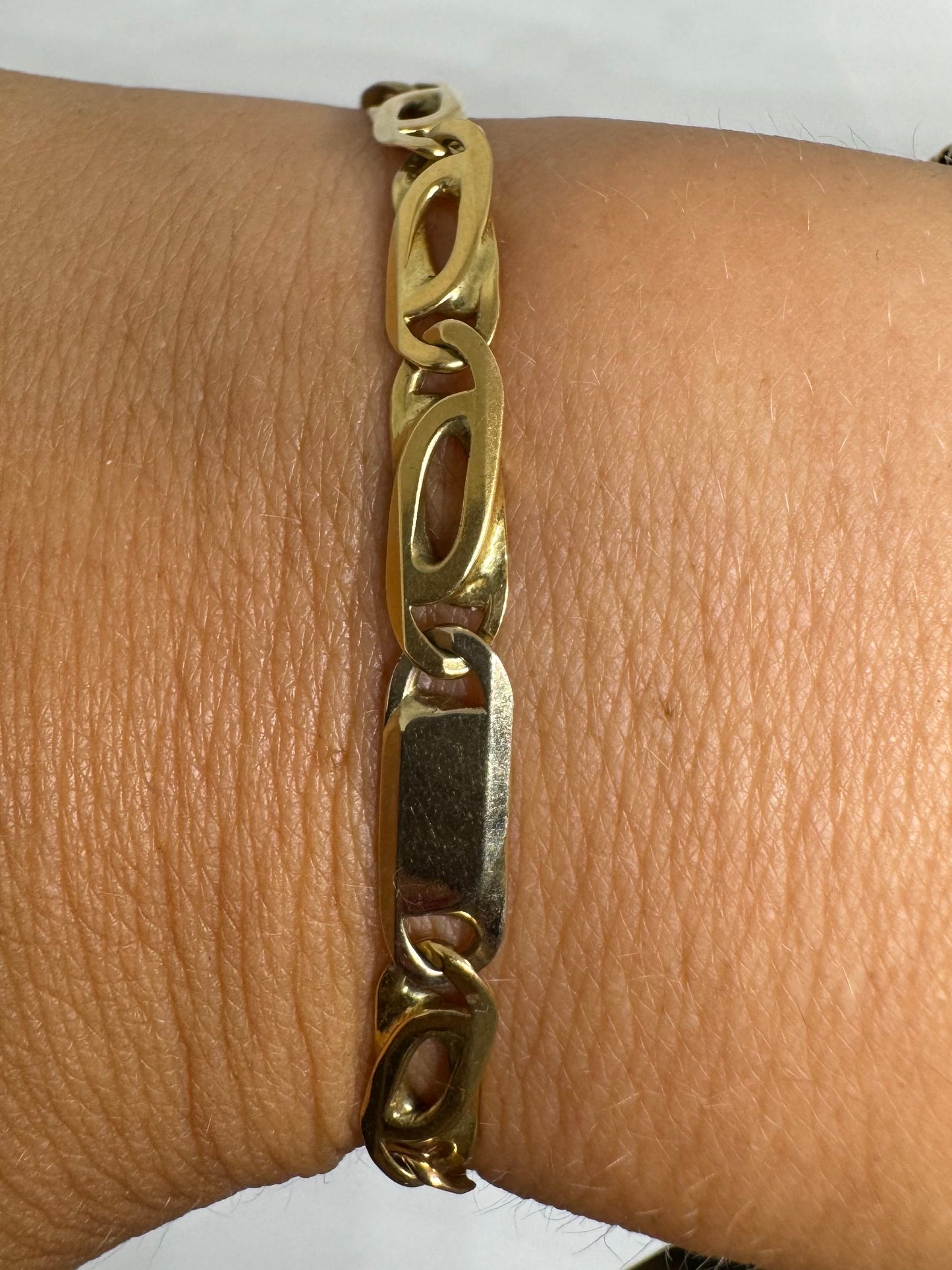 18K gold links bracelet