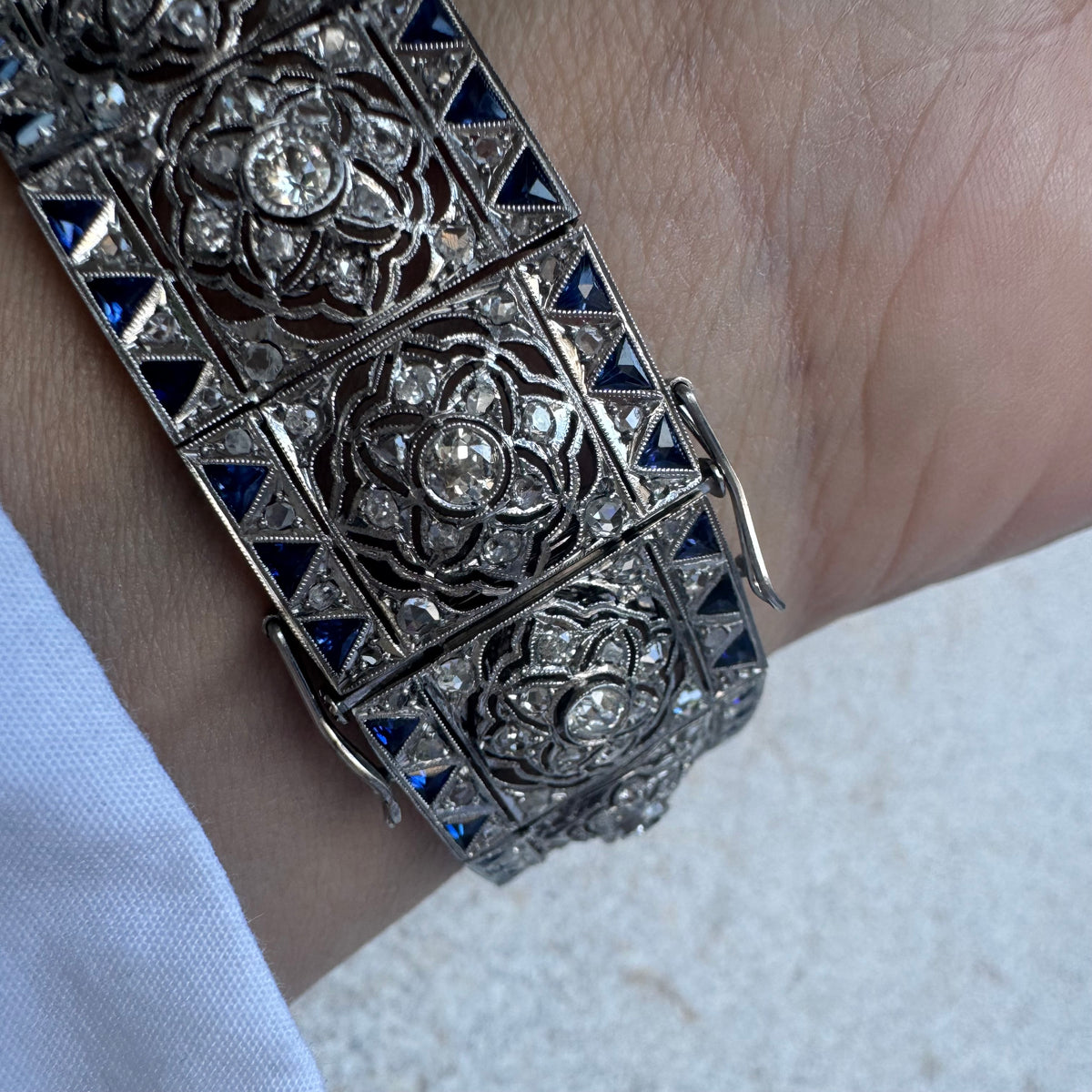 Diamond & Sapphire exceptional statement Bracelet