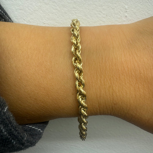 14K gold rope Bracelet