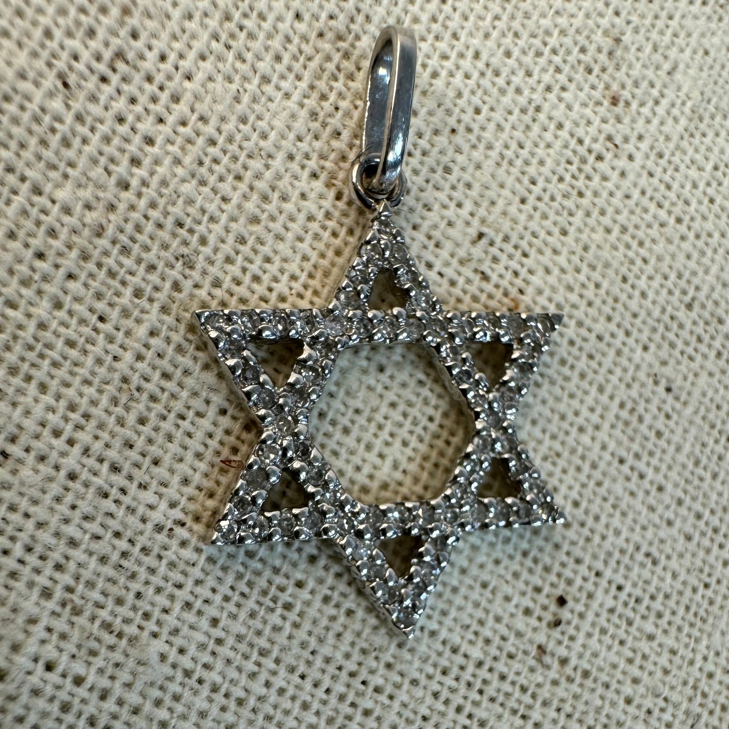 14K gold “Star of David” pendant set with Diamonds