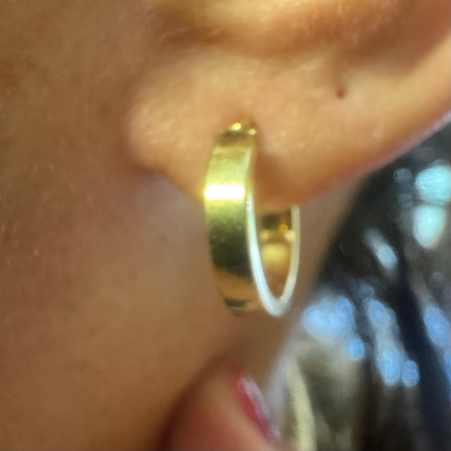 14K gold hoop earrings