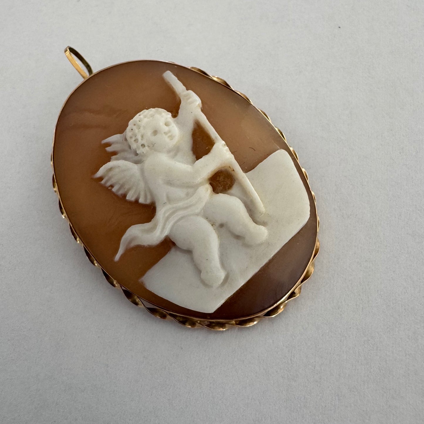14K gold Cameo pendant & Brooch