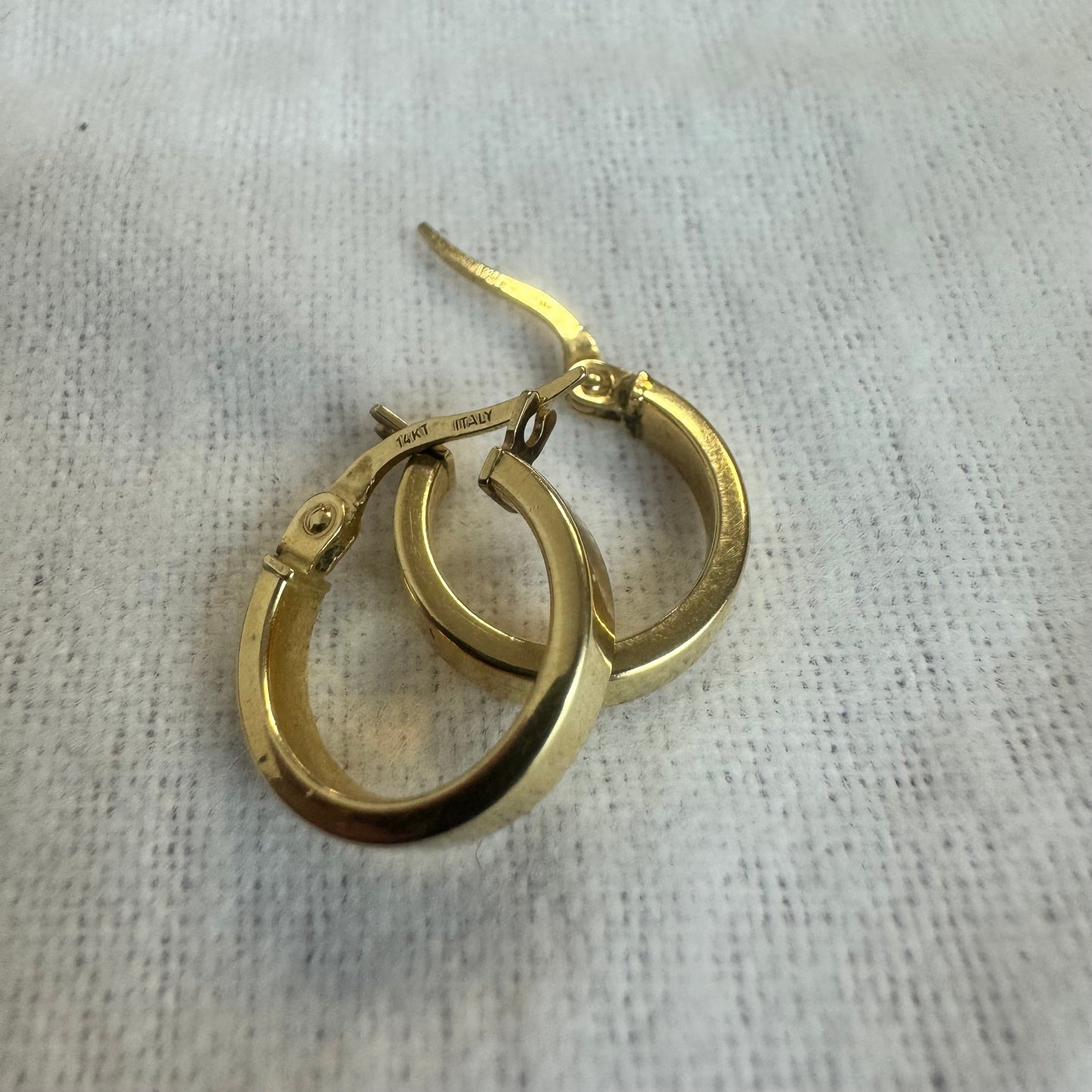 14K gold hoop earrings