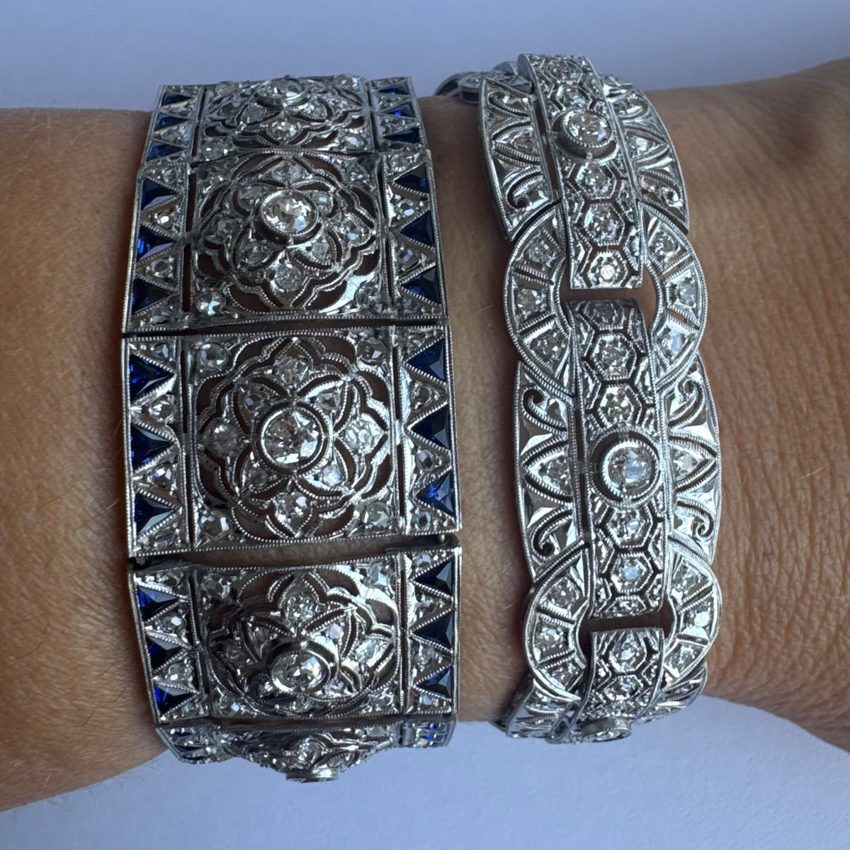 Diamond & Sapphire exceptional statement Bracelet