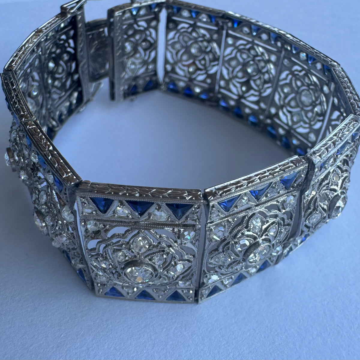 Diamond & Sapphire exceptional statement Bracelet