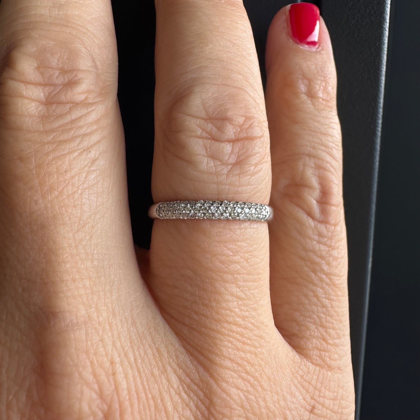 14K gold ring set with Diamonds