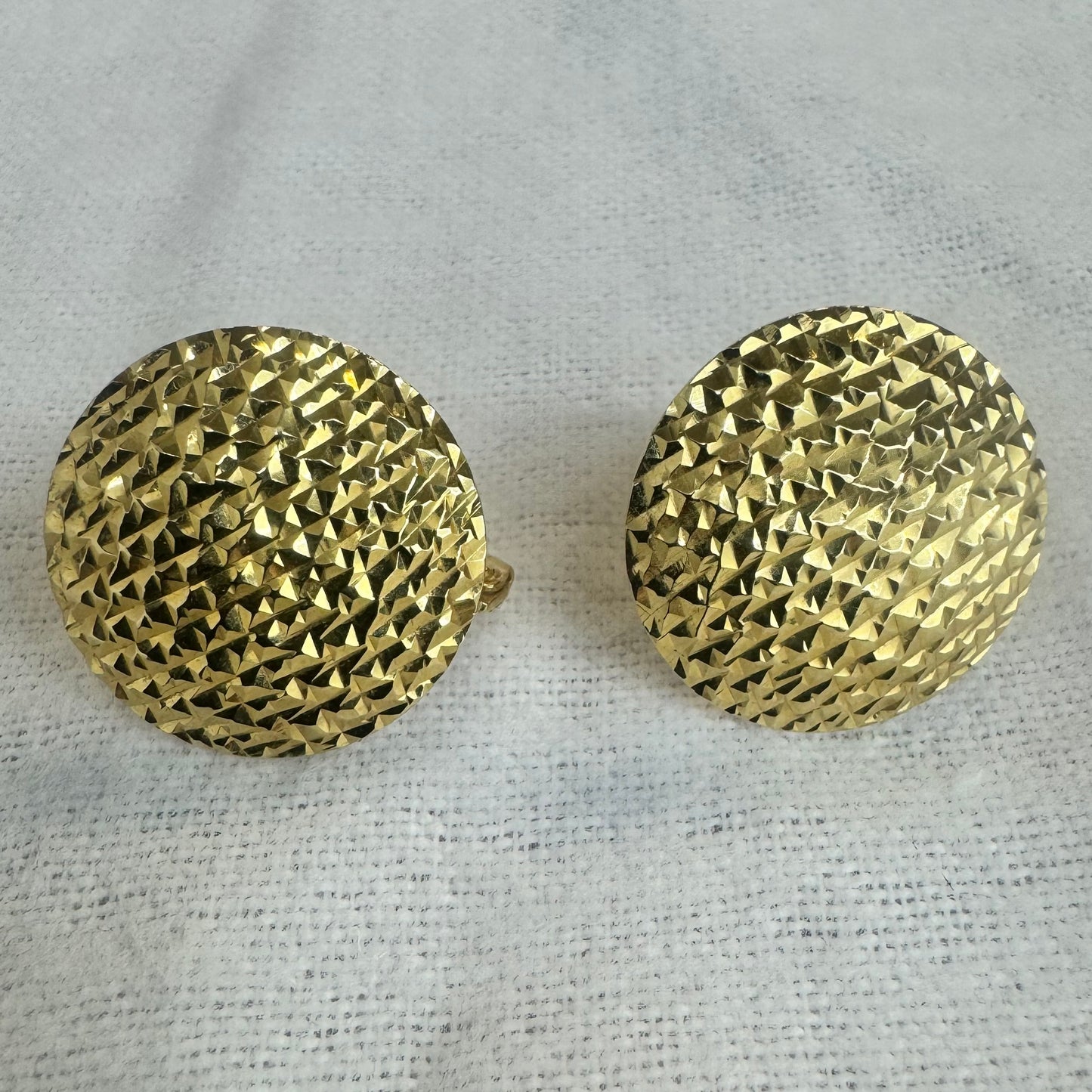 14K gold stud earrings