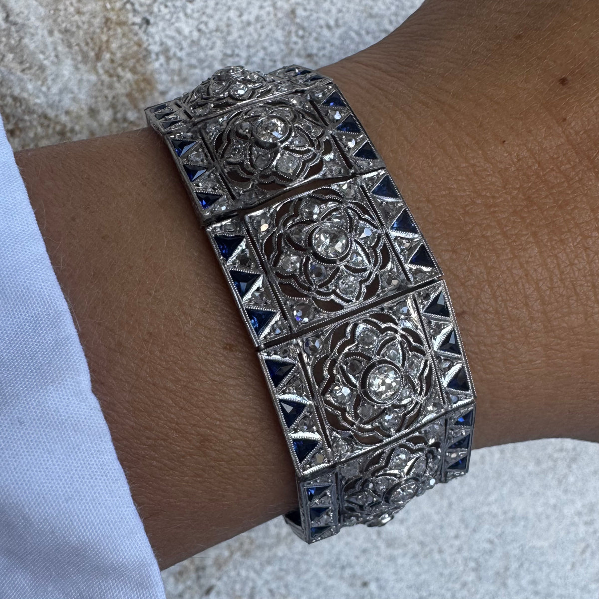 Diamond & Sapphire exceptional statement Bracelet