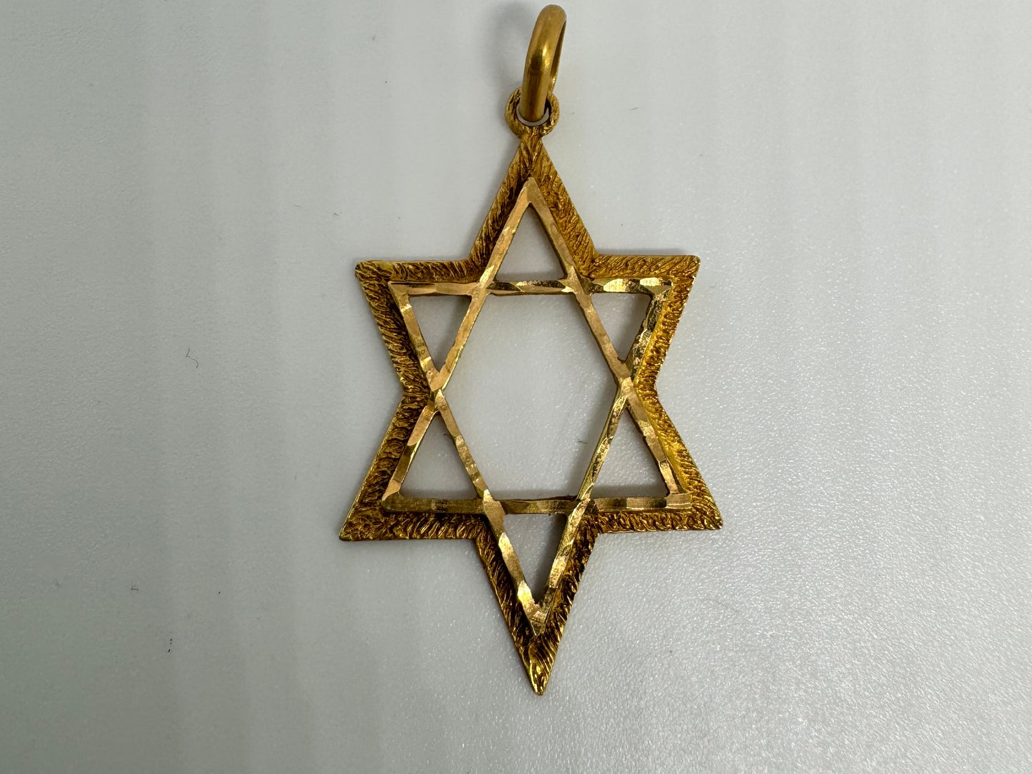 14K gold Star of David necklace