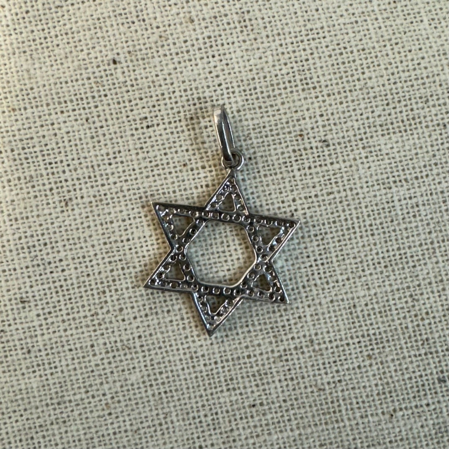 14K gold “Star of David” pendant set with Diamonds