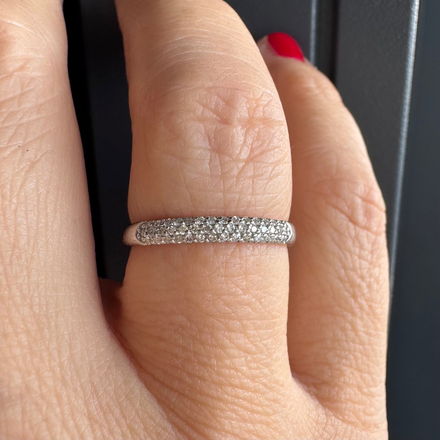 14K gold ring set with Diamonds
