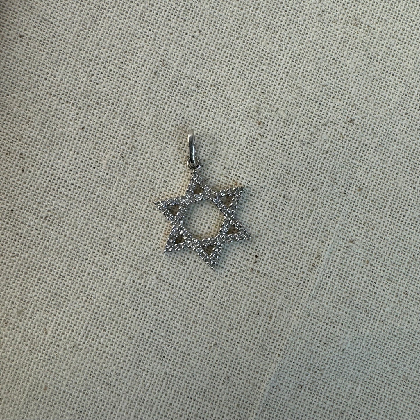 14K gold “Star of David” pendant set with Diamonds