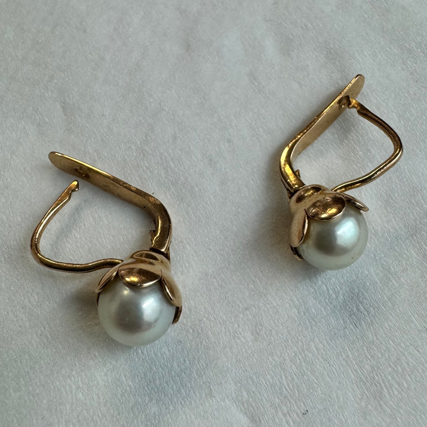 14K gold drop earrings