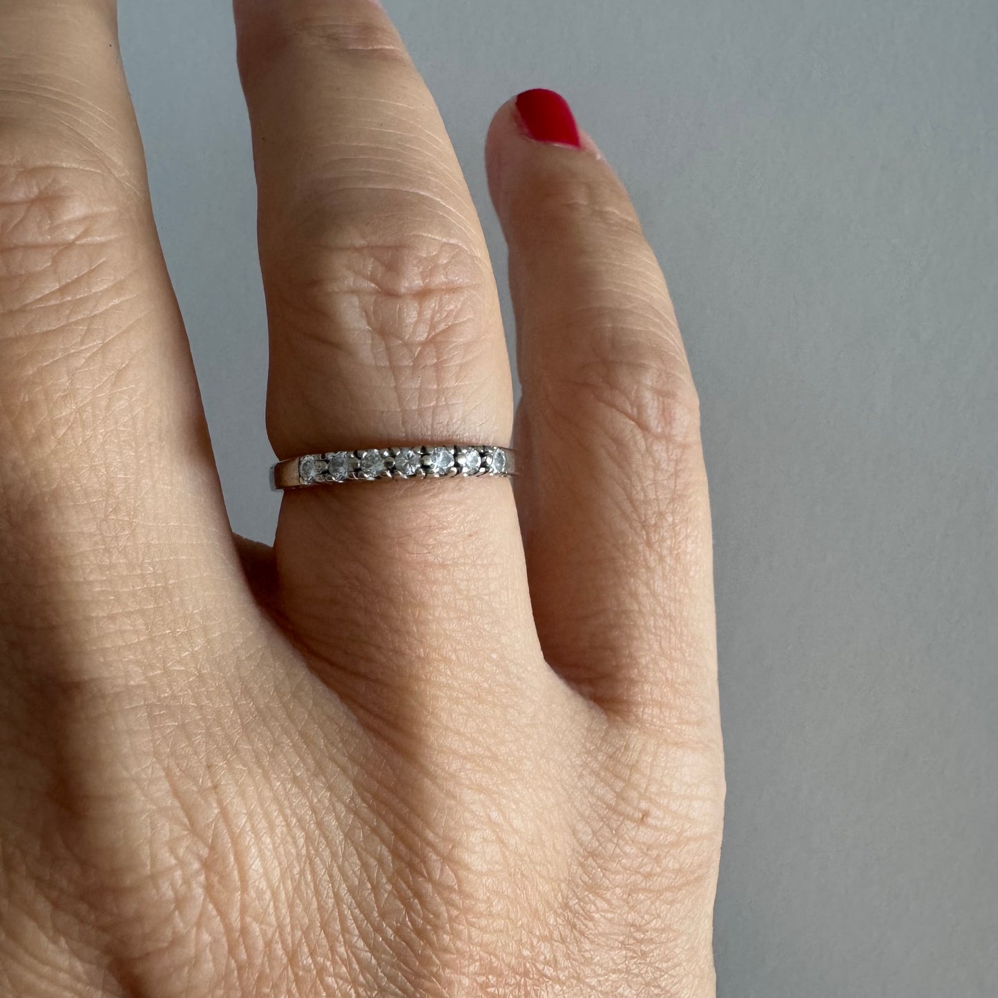 14K gold ring set with Diamonds