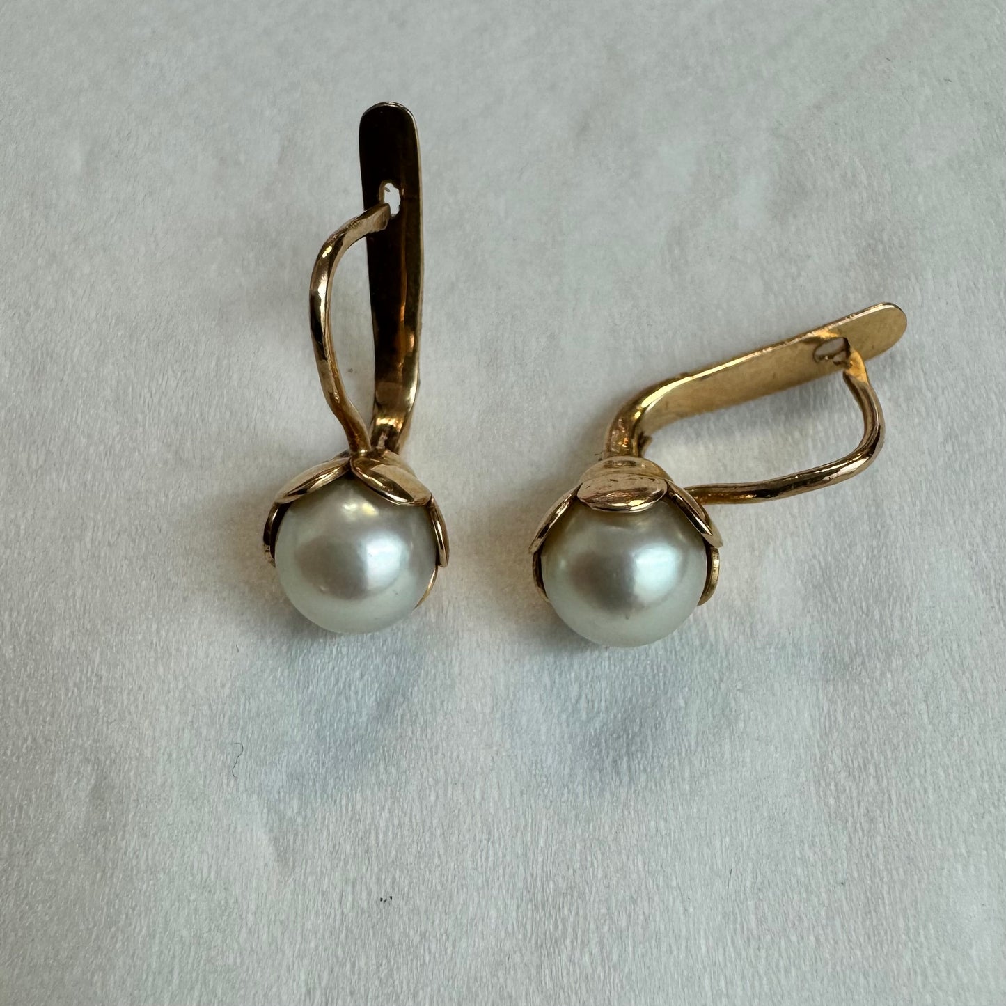 14K gold drop earrings