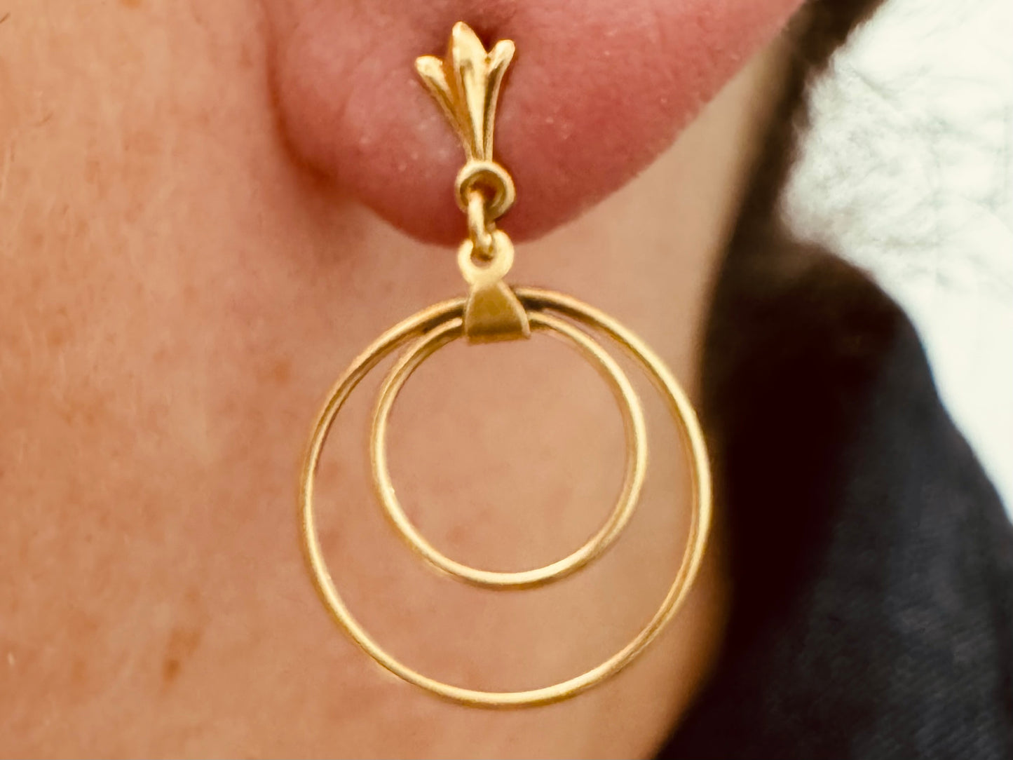 14K gold Delicate Drop Earrings