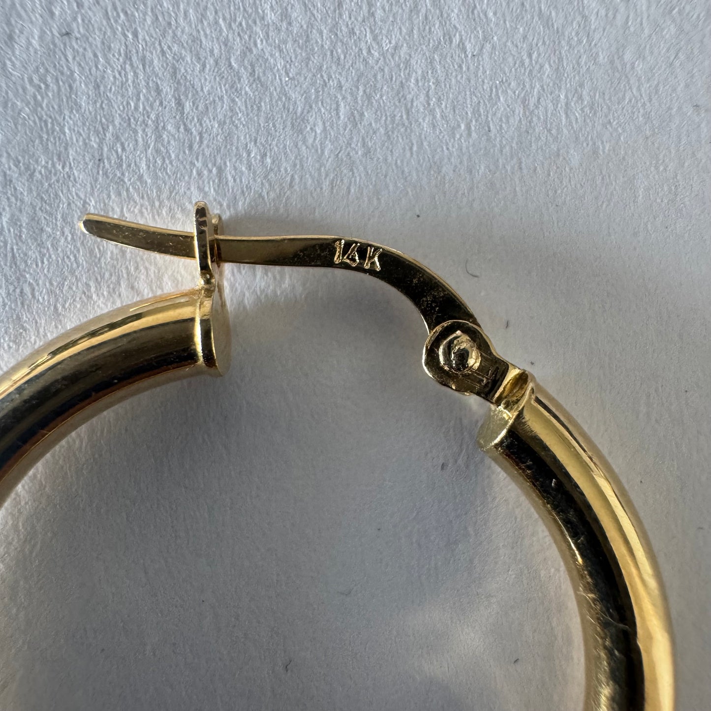 Classic 14K yellow gold hoop earrings