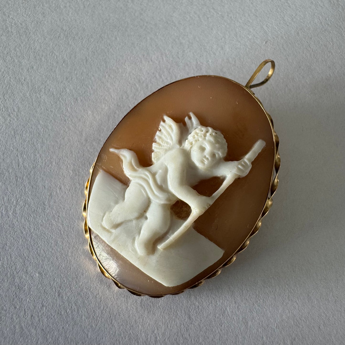 14K gold Cameo pendant & Brooch