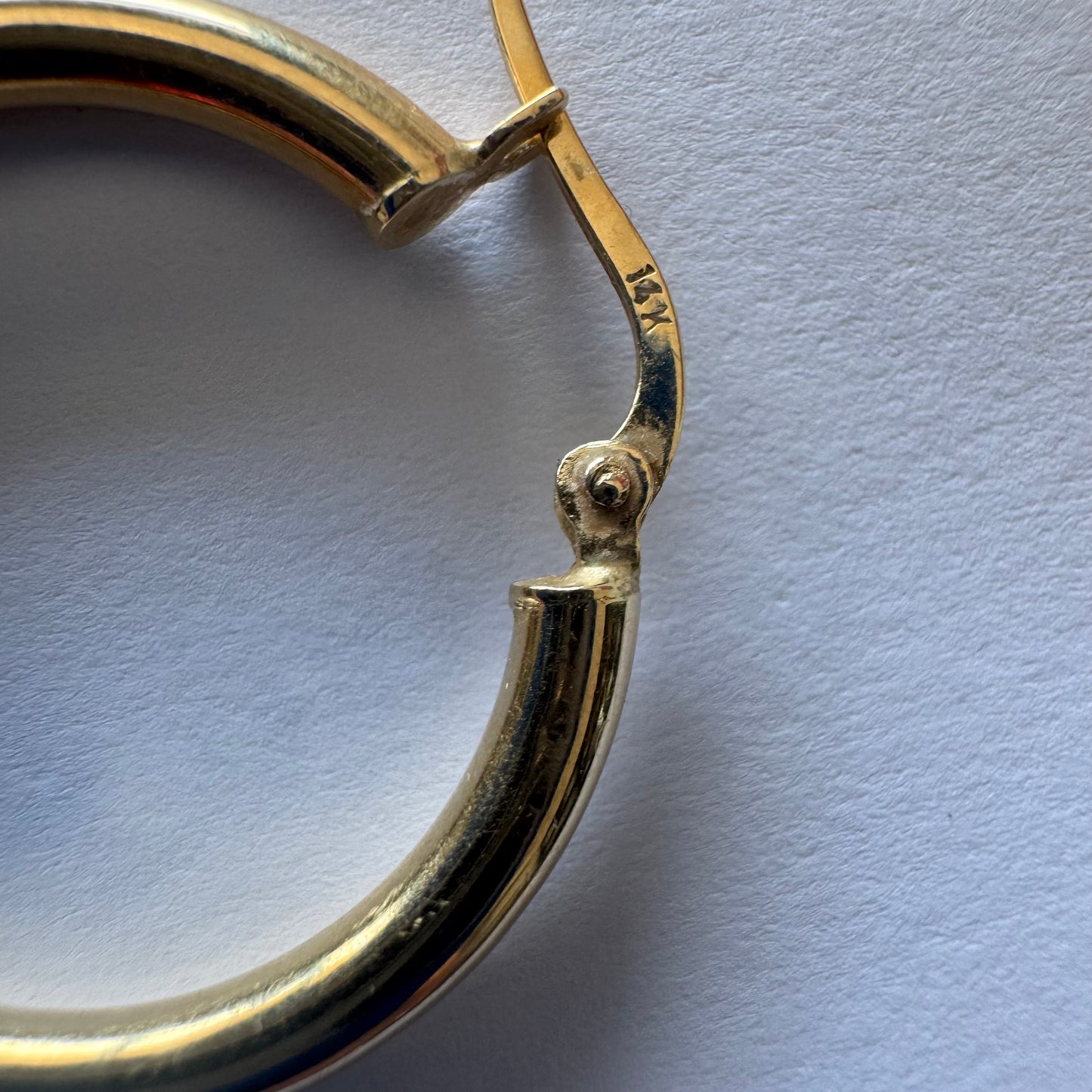Classic 14K yellow gold hoop earrings
