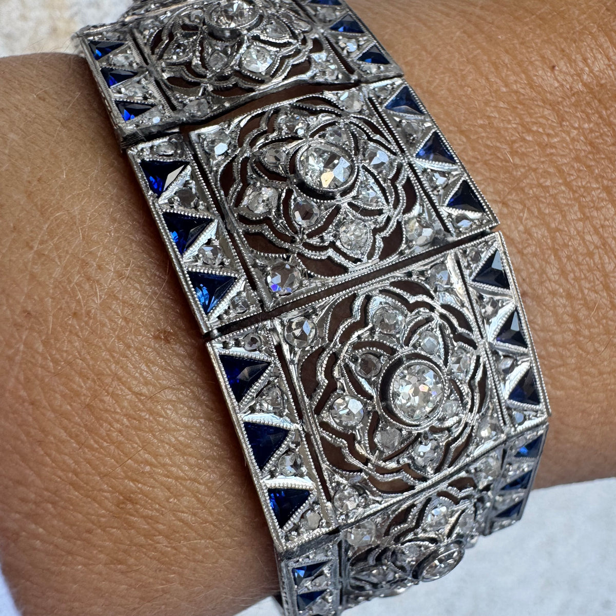 Diamond & Sapphire exceptional statement Bracelet