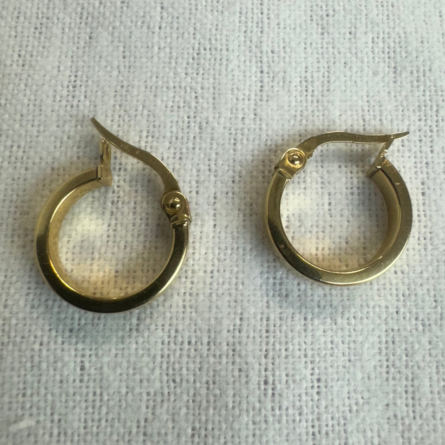 14K gold hoop earrings