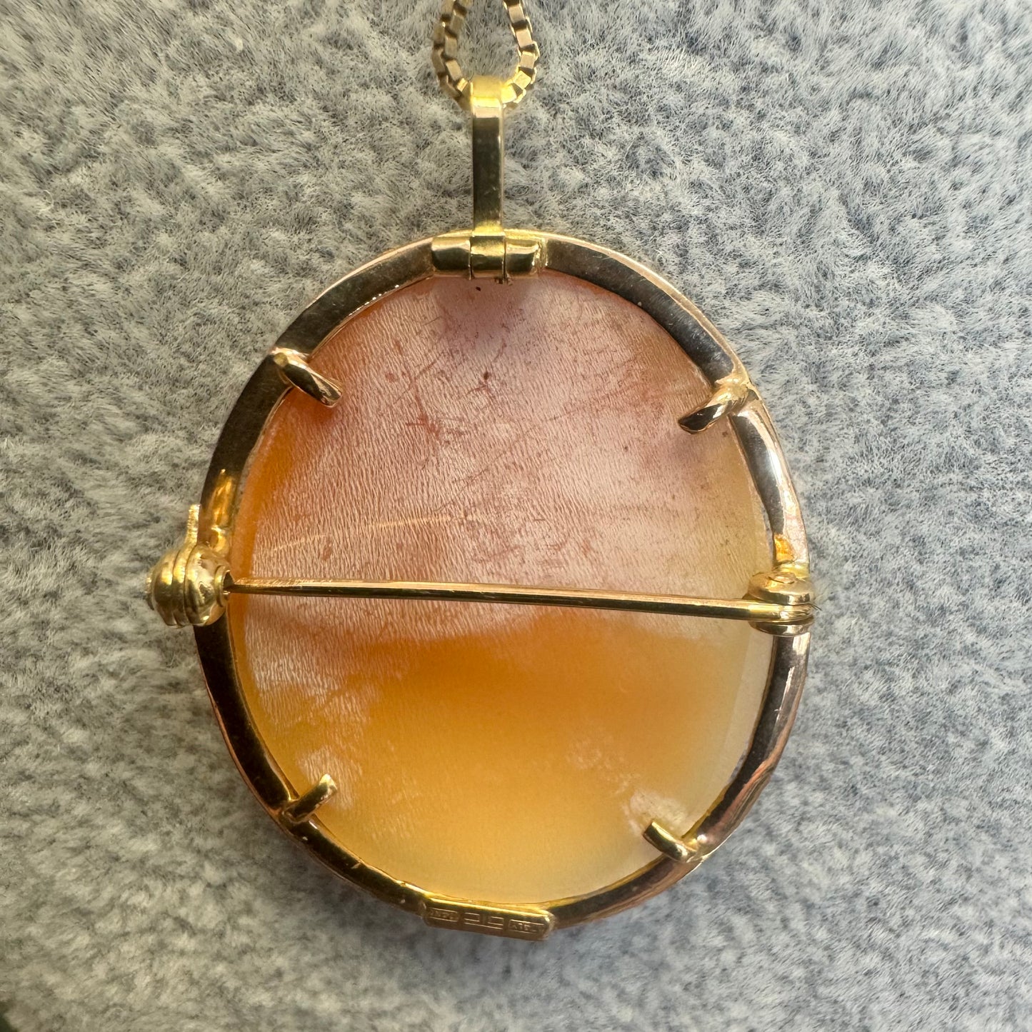 14K gold Cameo necklace