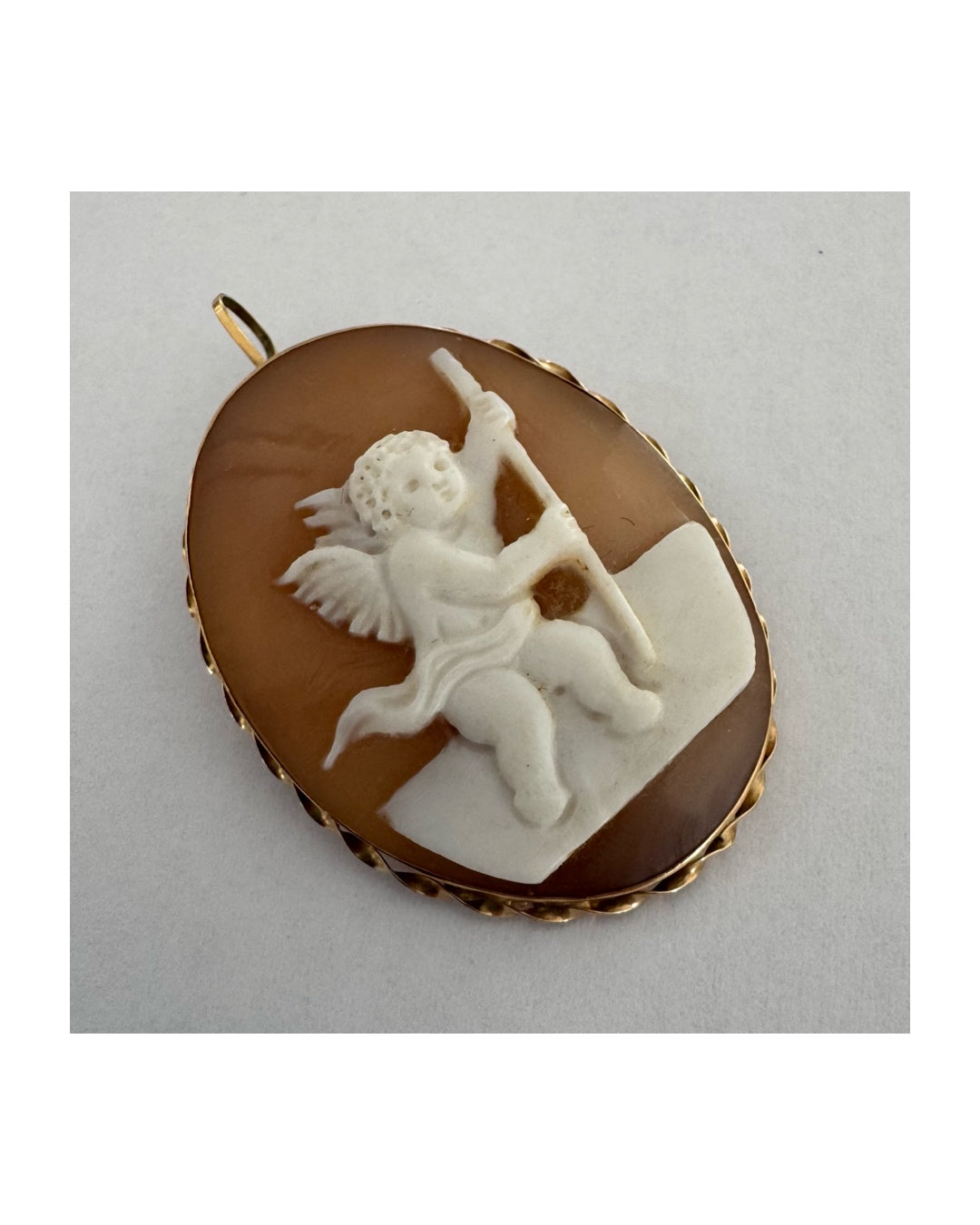 14K gold Cameo pendant & Brooch